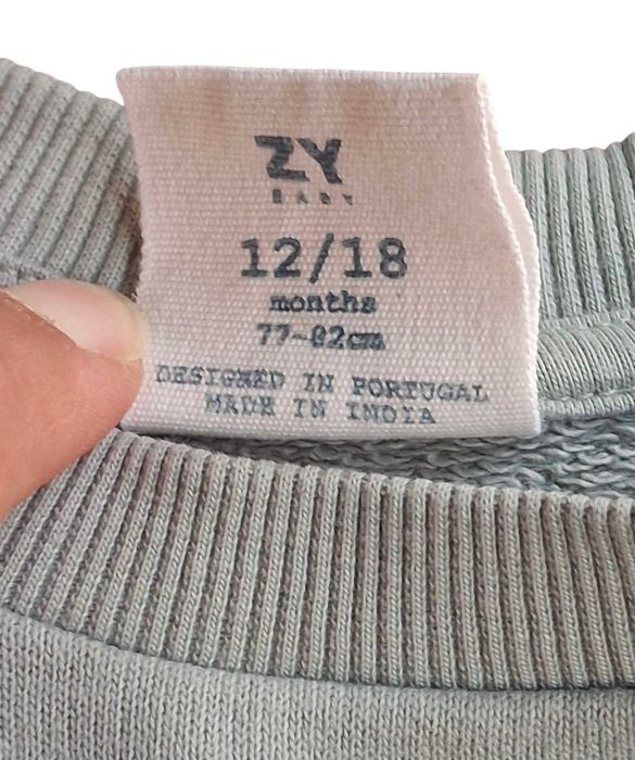 Conjunto Camisola + Calças Azul Zippy 12-18 meses