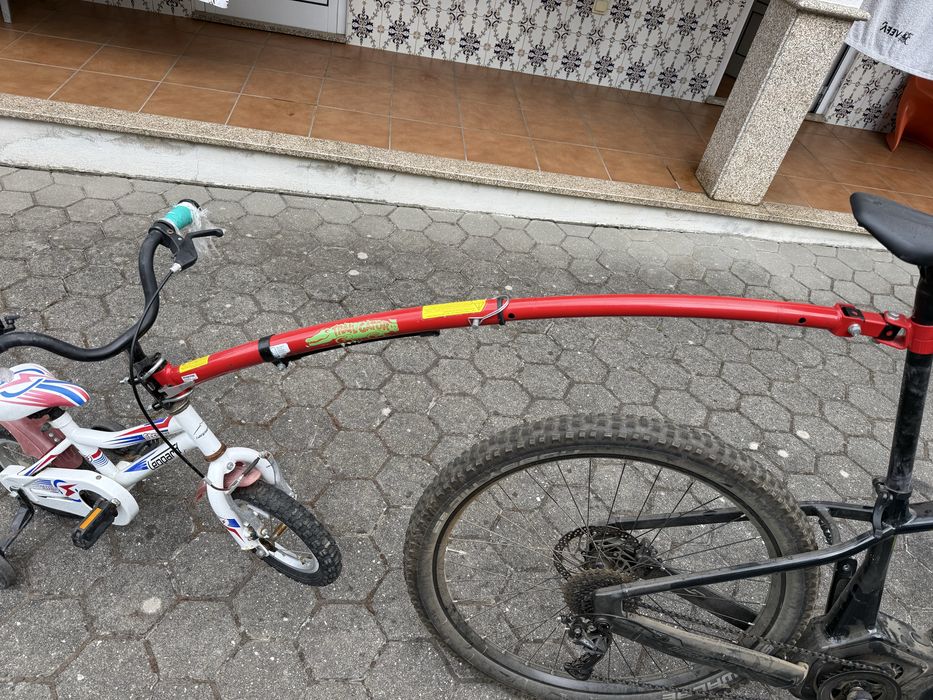 Reboque para bicicleta de criança