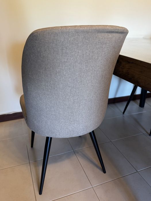 Mesa de Jantar BRAMS + 4 Cadeiras RORY – Feira dos Sofás