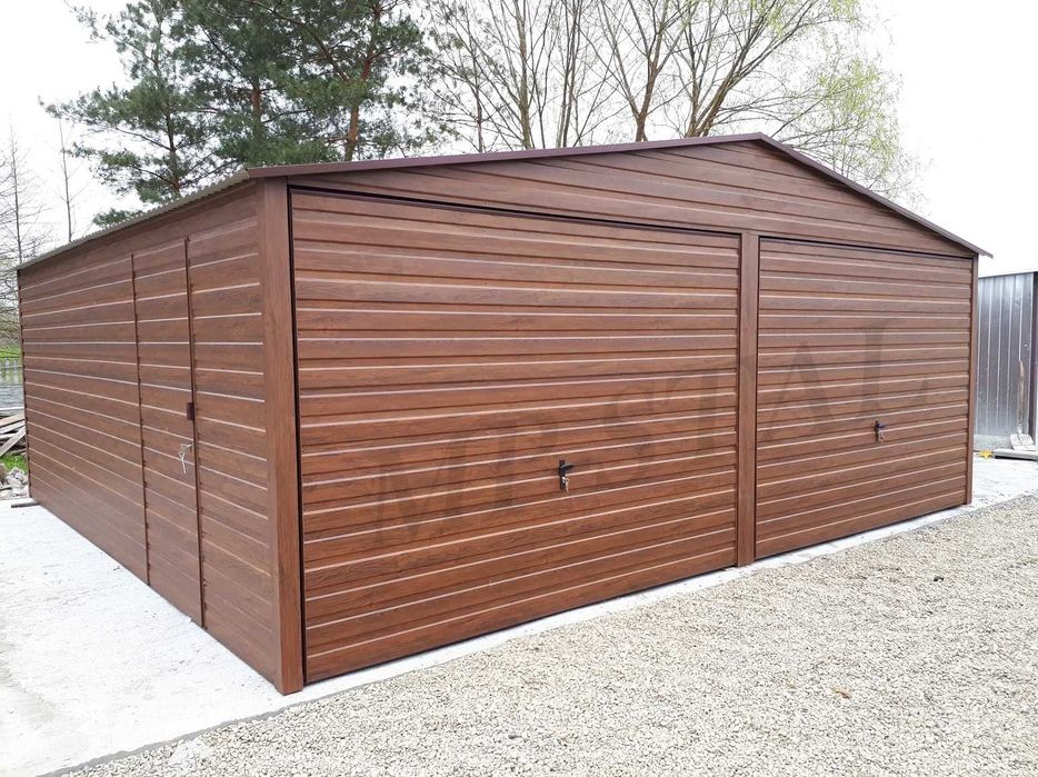 Garaże Blaszane Drewopodobone | PRODUCENT | PROFIL OCYNKOWANY