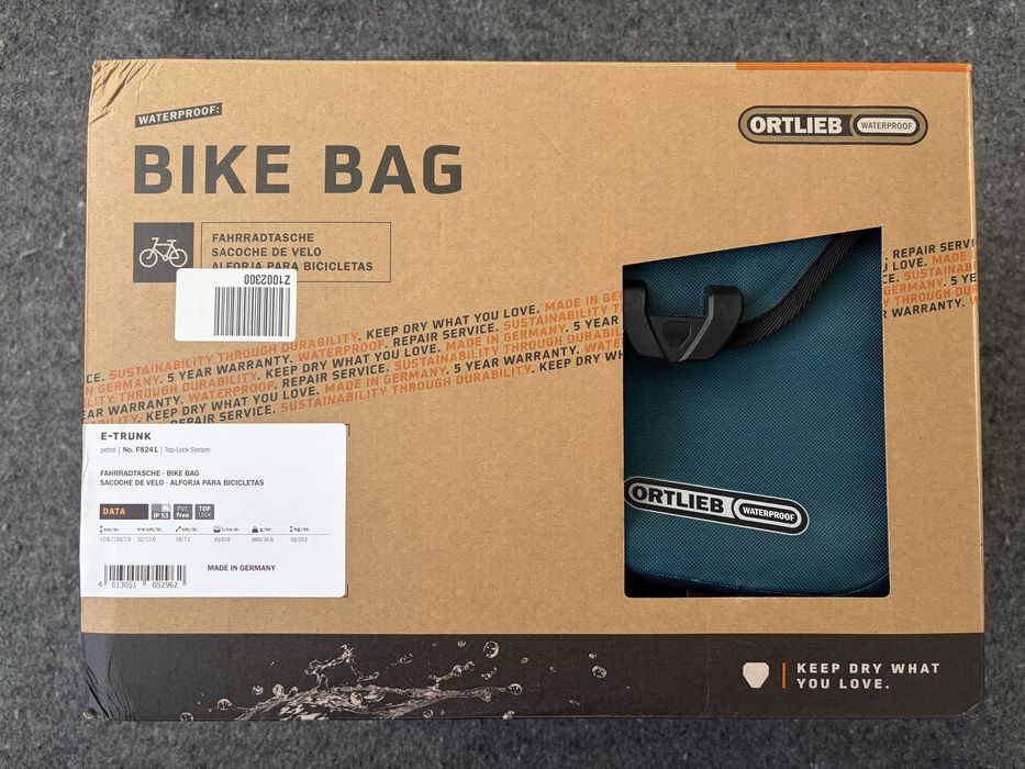 Torba na bagażnik ORTLIEB E-Trunk Top-Lock