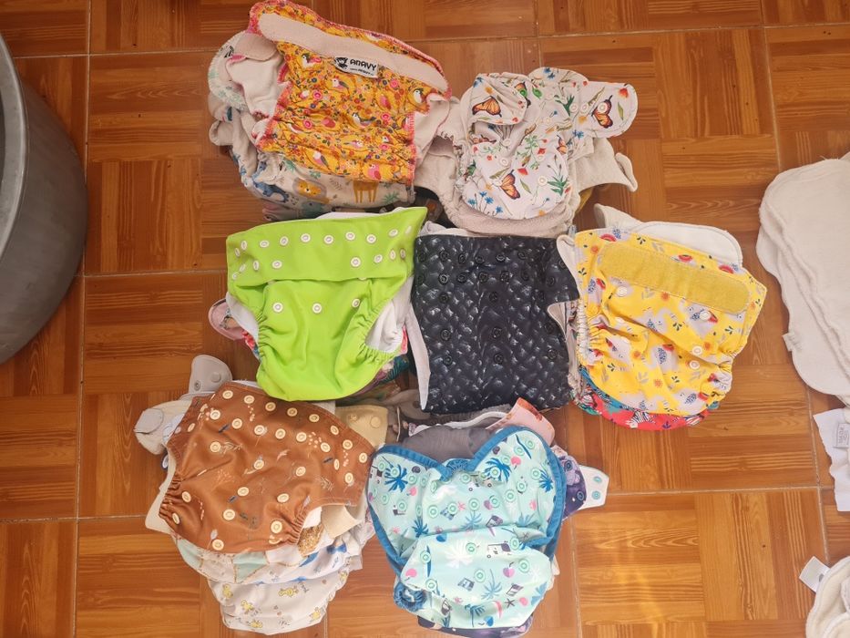 Conjunto 30 fraldas reutilizaveis+ 2 de praia