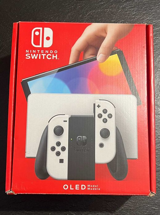 Konsola Nintendo Switch OLED 64 GB Ekran 7 cali 2 szt Joy-Con Biało-czarna