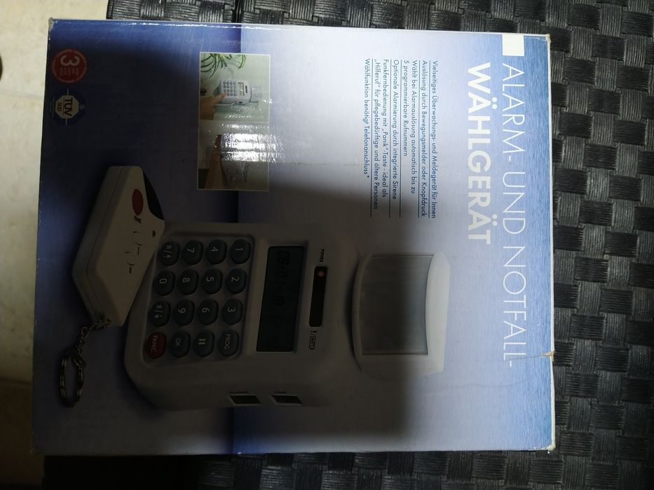 Alarme com sensor e ligação c cabo telefónica