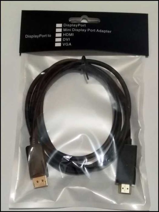 Кабель DisplayPort - HDMI 1.8 Метра Монитор