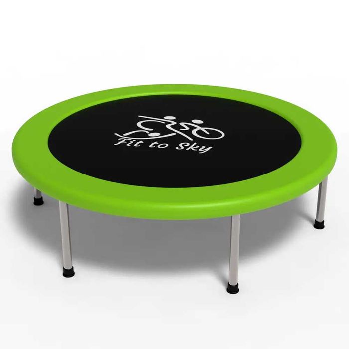 Батут кімнатний складний FitToSky 102 см, зелений,синій,червоний
