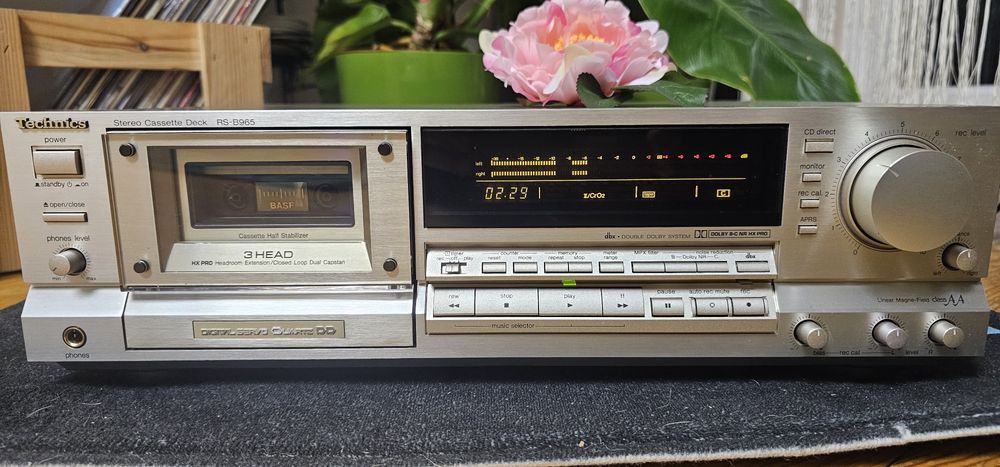 Technics RS-B965 deck kasetowy kolekcjonerski, szampan - bdb.stan