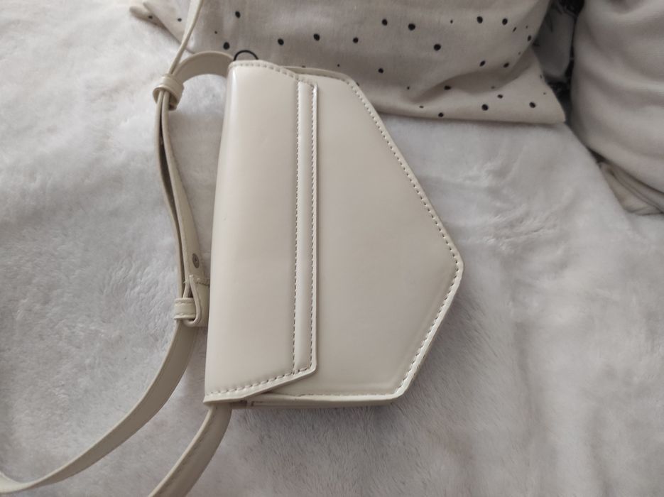 Torebka listonoszka Zara ecru