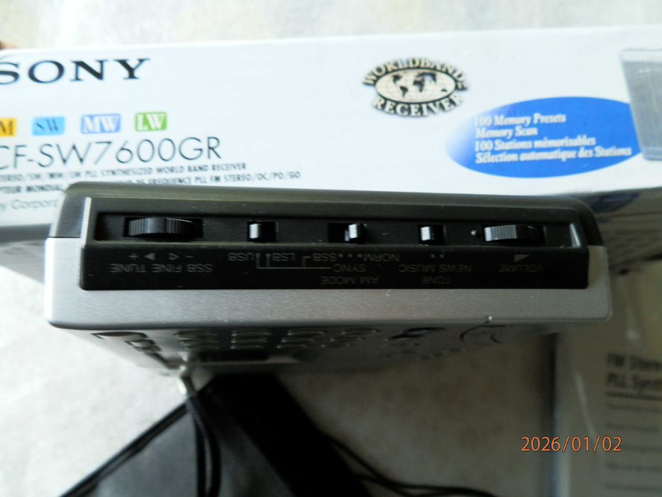 Radio Stéréo Sony - Banda Mundial com Estojo + Antena