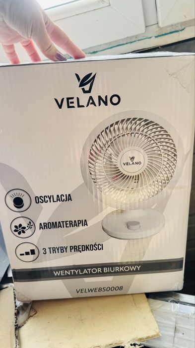 Wentylator wiatrak biurkowy Velano VELWEBS0008 50 W