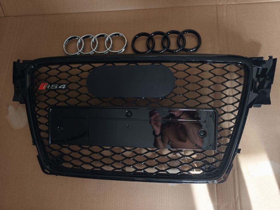 Grelha favo Audi A4 B8 2008 a 2011 estilo RS4 - nova