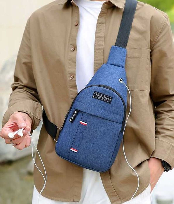 Нагрудная сумка через плечо небольшой рюкзак с одном лямкой