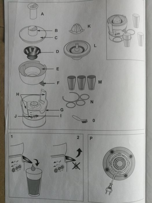 Соковитискач,сокодавка Tefal Elea Duo
