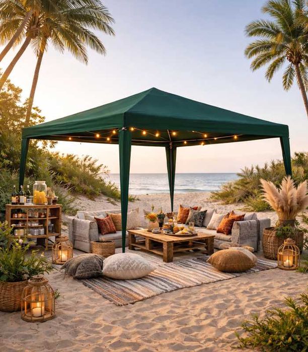 Павільйон садовий 3×3 м | Намет-альтанка з 4 боковими стінками