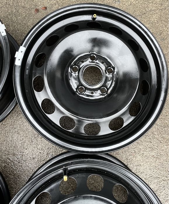4x felgi stalowe 5x112 r16 et43 6J Stalówki Oryginalne VW (Nowe)