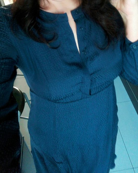 Granatowa sukienka H&M roz XL