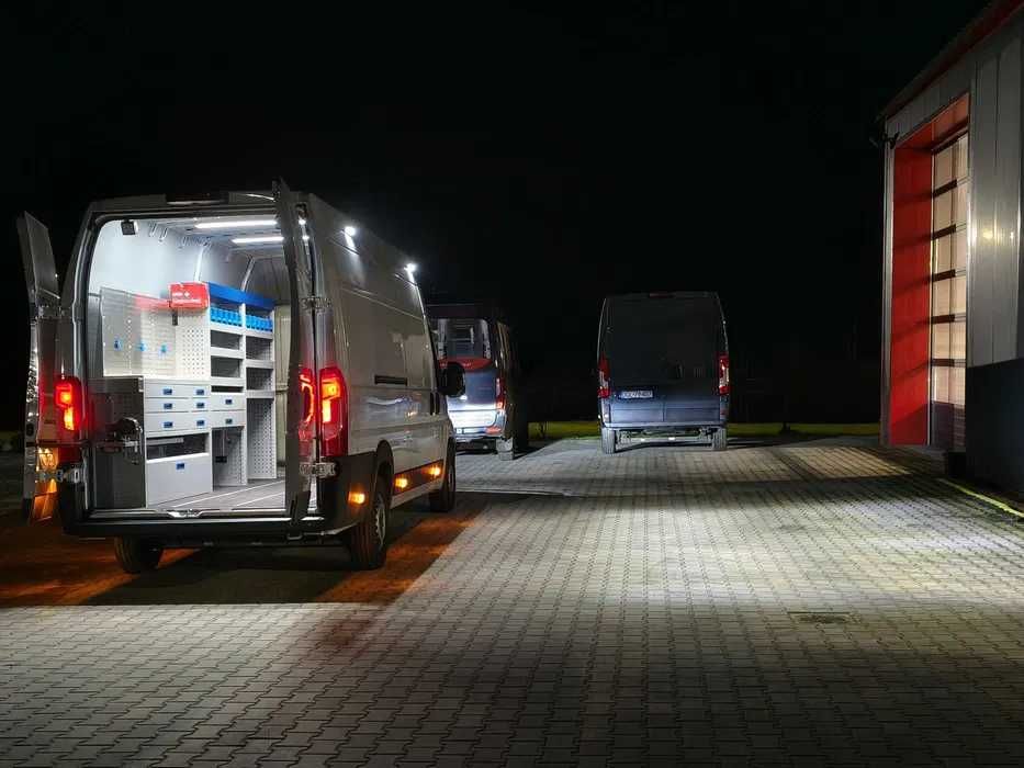 Zabudowa warsztatowa, serwisowa Master, Ducato, Sprinter, Crafter, TGE