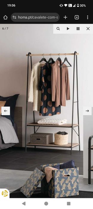 Estante com sapateira