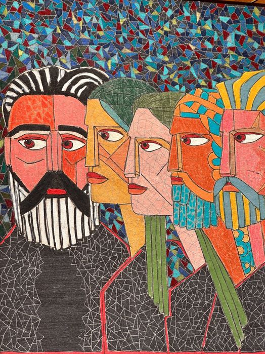 Obraz mozaikowy "Grupa" sztuka współczesna