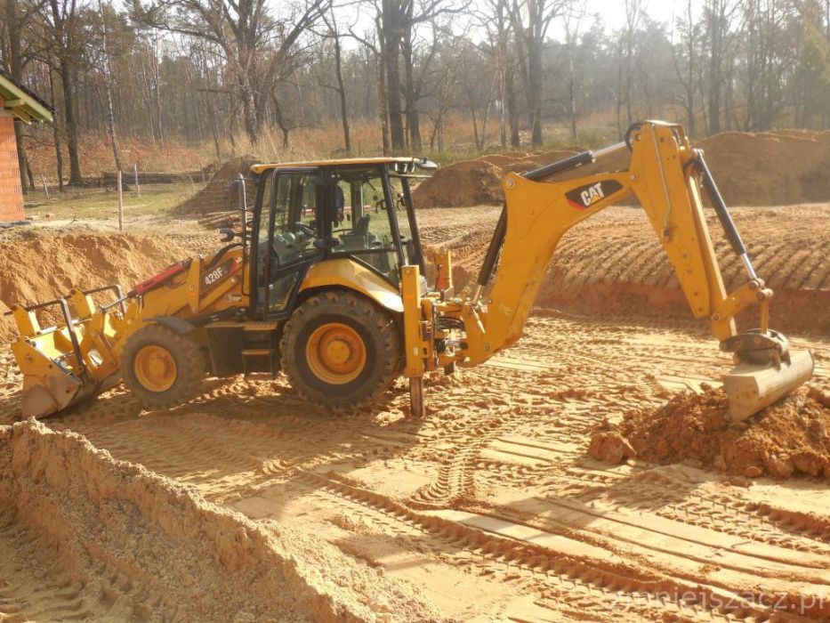 Usługi koparką,koparko-ładowarką,transport.Sprzedaż kruszyw,piasków