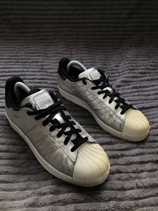 靴  Superstar CLR 26.5 ADIDAS Superstar Silver Leather (42) 26.5-27см мужские кроссовки
