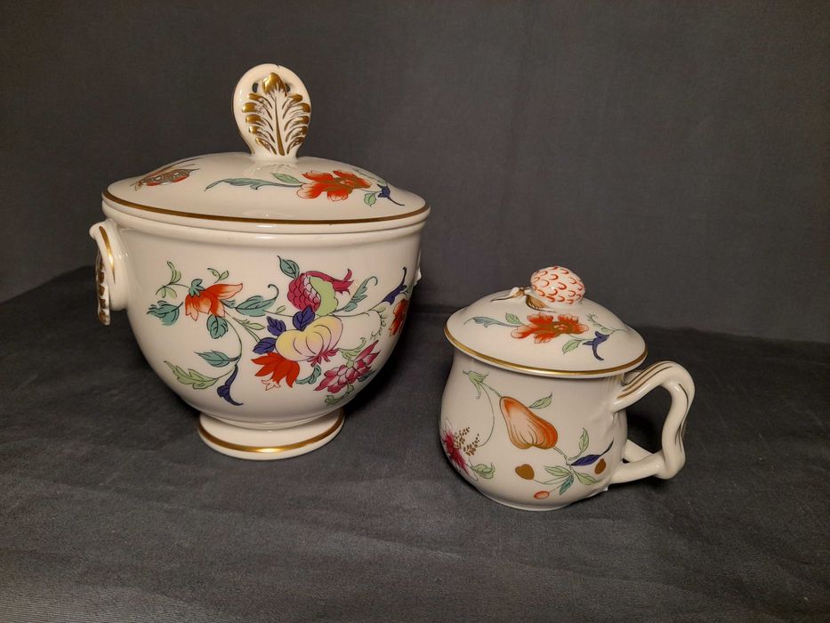 Vista Alegre Samatra-- pote cremeira, caixa Diogo, concha