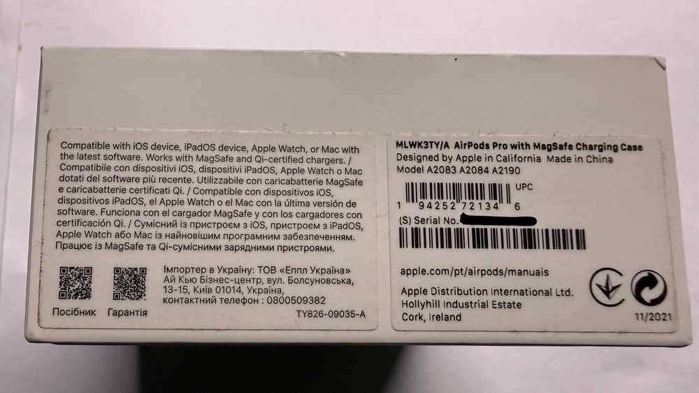 Apple AirPods Pro 1ª Geração (MLWK3TY/A)