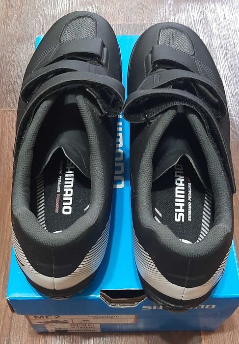 Велотуфлі Shimano SH-ME200 EU45 + контакти Shimano PD-M520 сріблясті