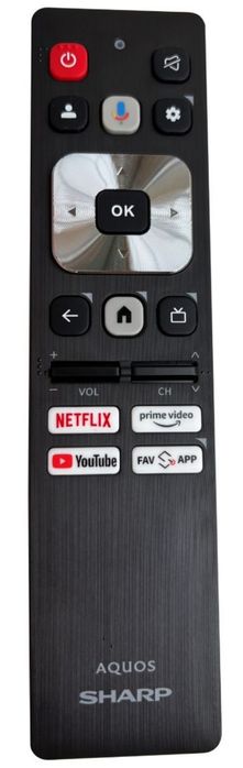 Pilot do telewizora smart TV SHARP Aquos SHW/RMC/0149N - oryginalny z Funkcją Głosową i Bluetooth