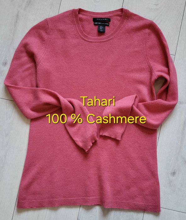 Tahari 36-38 kaszmirowy milutki sweterek