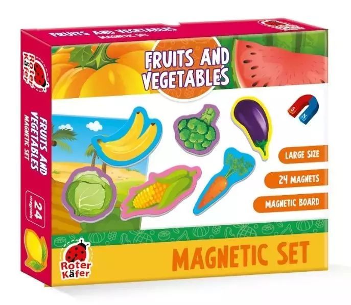 Zestaw magnesów. Warzywa i owoce. Nowy Produkt