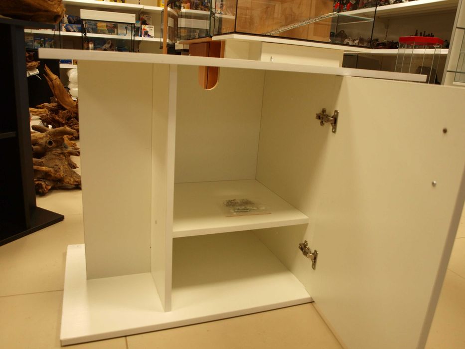 Szafka prosta pod akwarium 100x50x70 biała