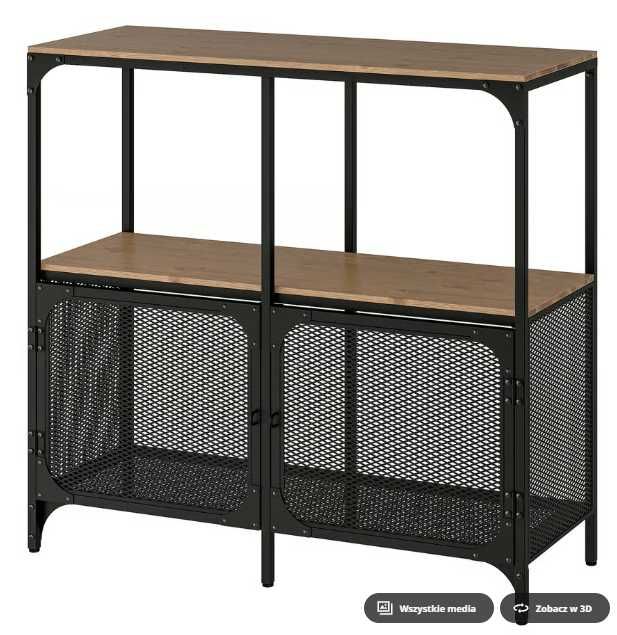 FJÄLLBO Regał, czarny, 100x95 cm, IKEA