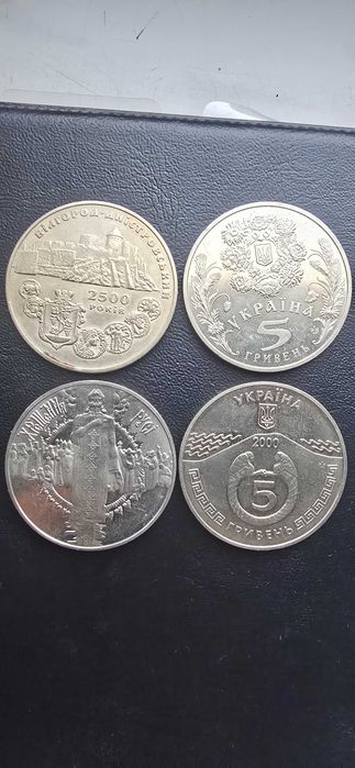 Монети Украіни 5 гривень