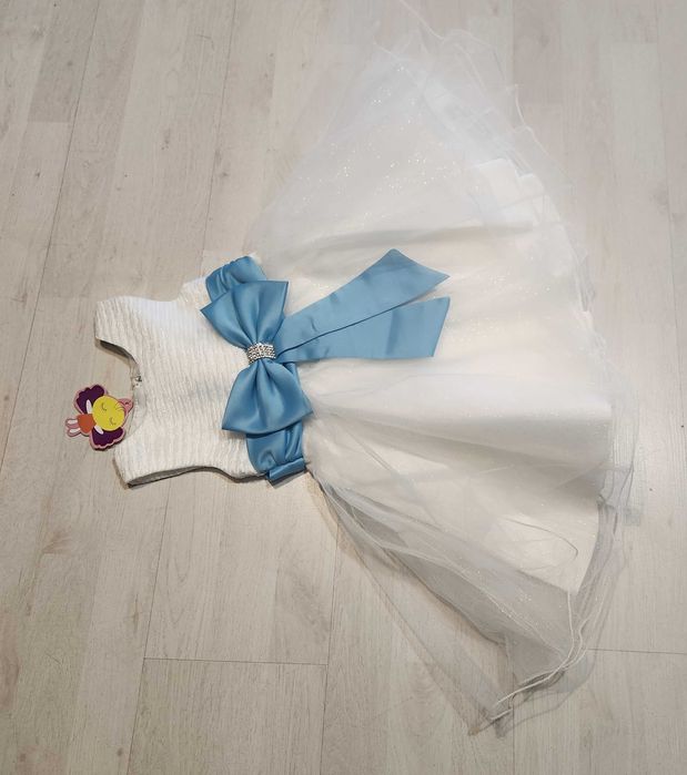 nowa sukienka komunia strój do sesji królewna śnieżynka