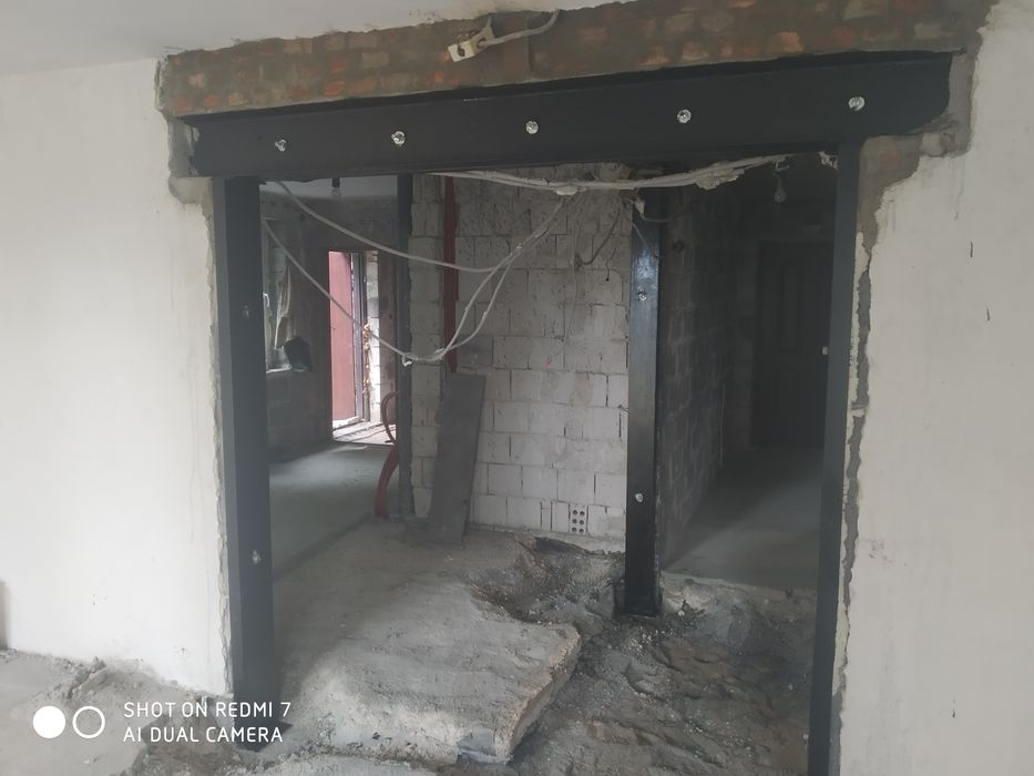 Wyburzenia ścian nośnych, montaż nadproży, przygotowanie do remontu