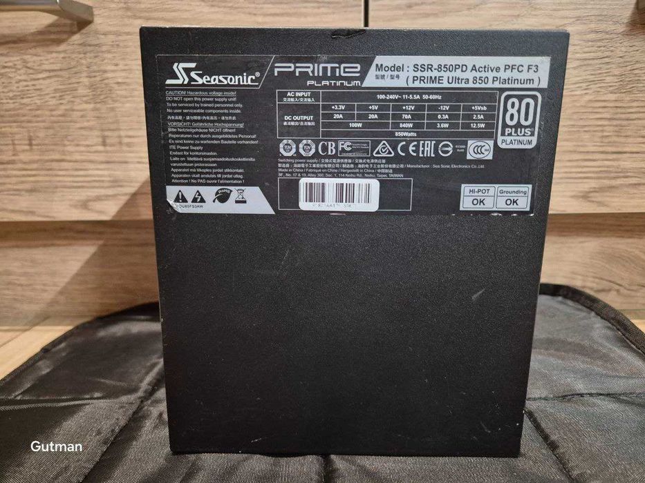 Блок питания живлення Seasonic PRIME SSR-850PD 850W 80 Plus Platinum