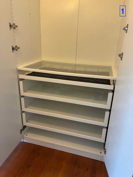 Roupeiros IKEA PAX 3x1m (ou individual)