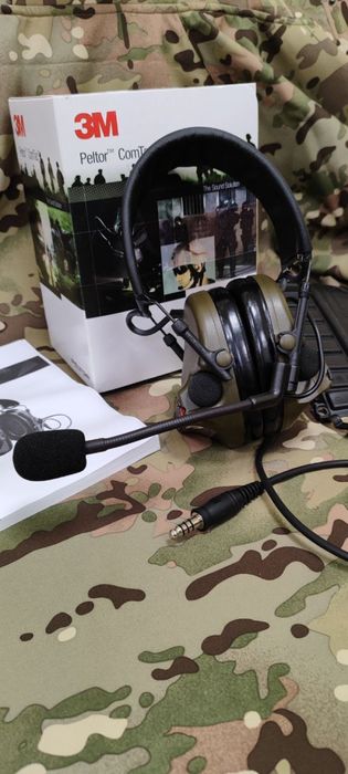 Активна гарнітура 3M Peltor ComTac XPI з кріпленнями на рейки шолома