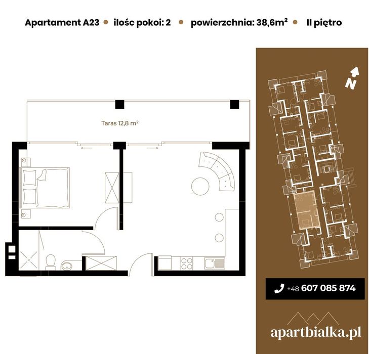 Aparthotel Białka Tatrzańska | 2-pok. | A23