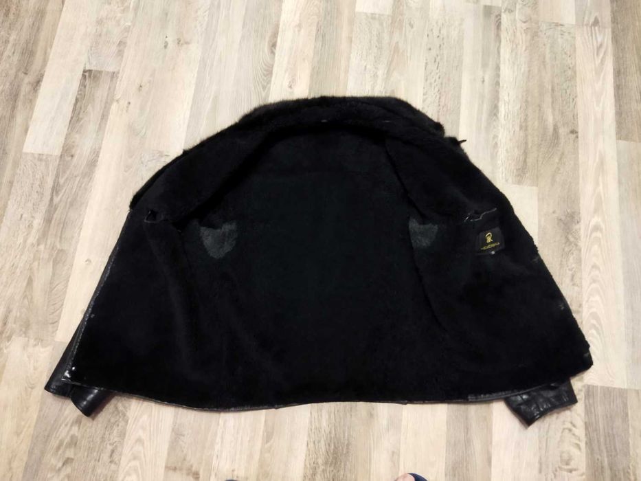 Дубленка с мехом норки ( кожа )