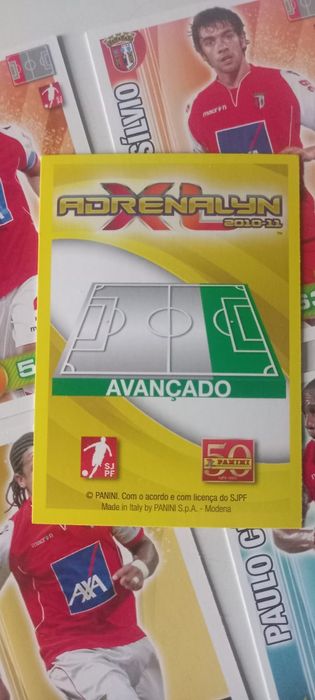 6 cartas Adrenalyn 2010-11 Braga