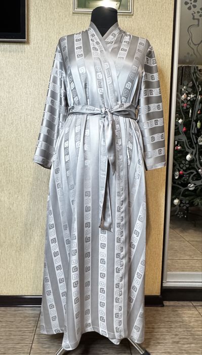 Шикарний халат на запах з поясом , халат- кімоно  graine d’ amour