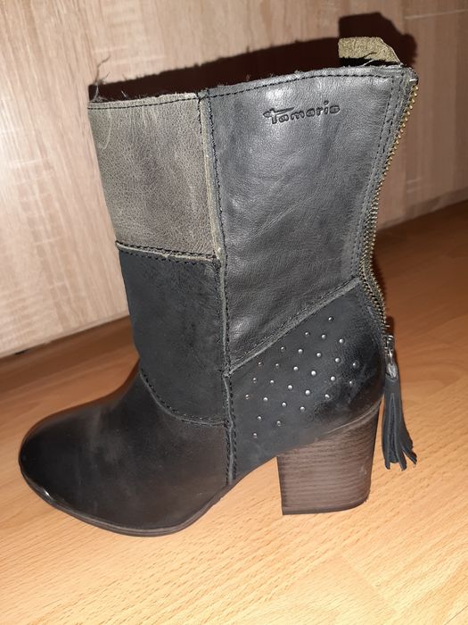 Buty Tamaris botki 39 skóra zima wiosna modne