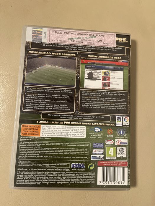 Jogo pc Football Manager 2013