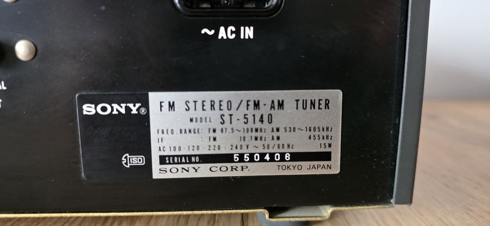 Piękny Tuner radiowy ST-SONY 5140 Vintage