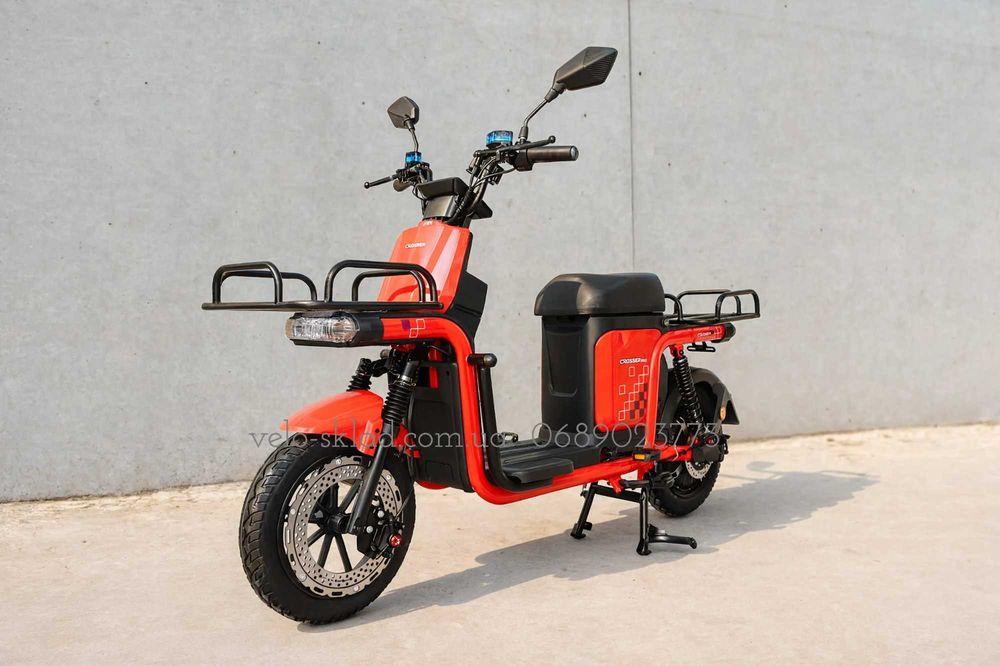 скутер єлектровелосипед Crosser Super МАХ 1200W 60V 30Ah  LFP (Li-Fe АКБ под седеньем).Новые 2026
