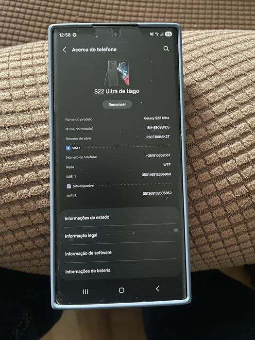 Samsung S22 Ultra 12/512 + capas