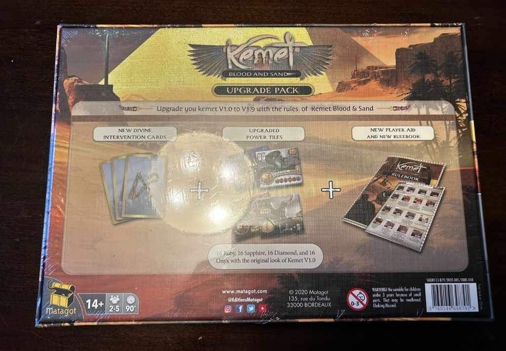 Kemet Piasek i Krew (dodatek rozszerzenie) (angielski, nowy w folii)