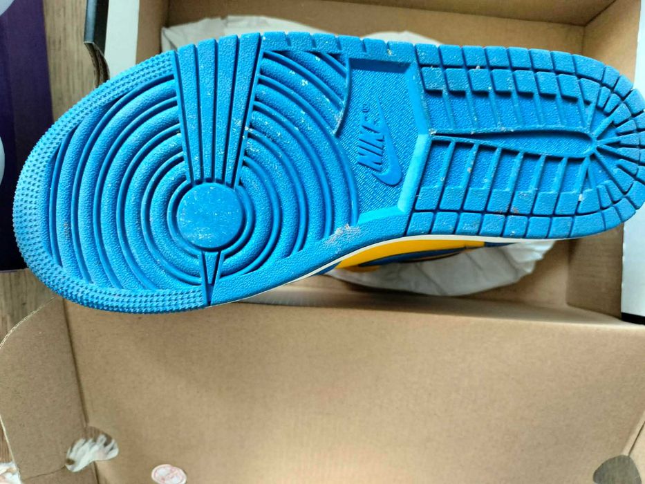 Buty Air Jordan NIKE  żółto niebieskie UNISEX